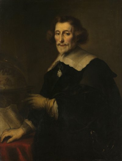 Retrato de Pieter Corneliszoon Hooft, oficial de justiça de Muiden, historiador e poeta de Joachim von Sandrart (I) (copy after)