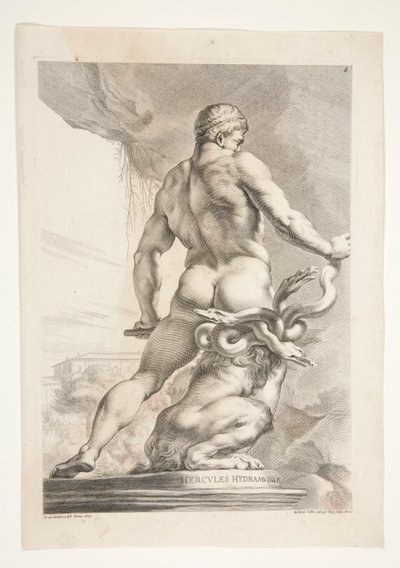 Hercules Hydramuvince (Hercules e a Hydra) de Joachim von Sandrart