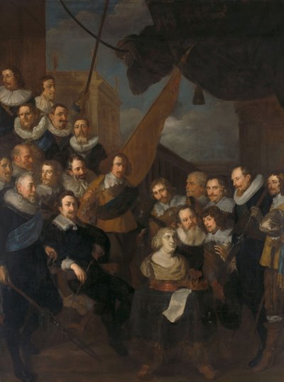 Oficiais e outros guardas civis do XIX Distrito de Amesterdão de Joachim von Sandrart