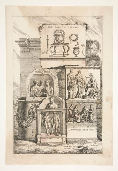 Relevos Romanos com Inscrições de Joachim von Sandrart