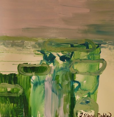Paisagem abstrata verde de Joackim Schou Dahle
