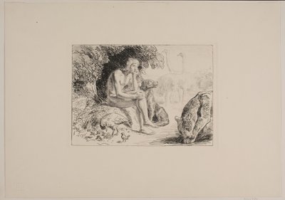 Adão entre os animais de Joakim Frederik Skovgaard