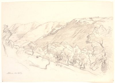 Paisagem montanhosa, Attina de Joakim Frederik Skovgaard