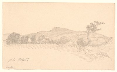Paisagem com vista para o cume de Höråsen. Öströö de Joakim Frederik Skovgaard