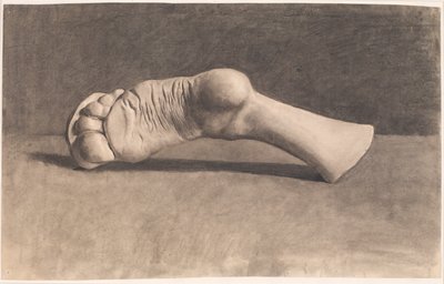 Desenho após gesso. Um pé de Joakim Frederik Skovgaard