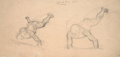 Dois estudos de meninos rastejantes (ou anjos voadores) de Joakim Frederik Skovgaard