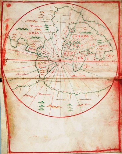 Planisfério mundial de Joan Oliva