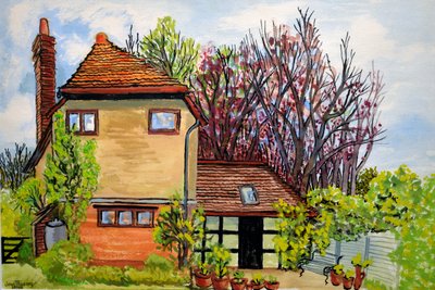 Casa de Rose Cottage, Cookham, Lord Astors Farm Cliveden, 2009 de Joan Thewsey