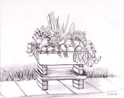 The Sink Garden, 2000, grafite de Joan Thewsey