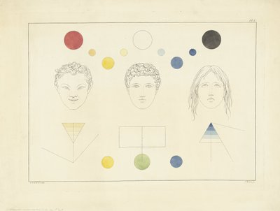 Três tipos de rosto com cores correspondentes de Joannes Bemme