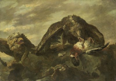 Águias nas Falésias de Joannes Fijt (copy after)