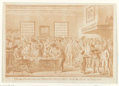 Assinatura do pedido de Brandy em Roterdão, 1785
Assinatura de 
