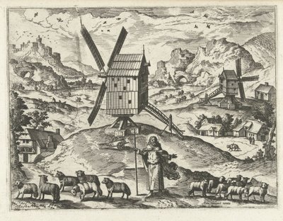 Paisagem com Cristo como Bom Pastor
Paisagens, paisagens marinhas e paisagens urbanas imaginativas (título da série) de Joannes van Doetechum (I) (attributed to)
