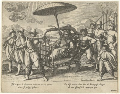 Português numa cadeira de sedan de Joannes van Doetechum (I)