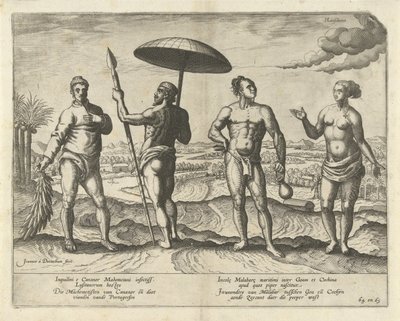 Dois homens de Cananor e um casal de Malabar de Joannes van Doetechum (I)