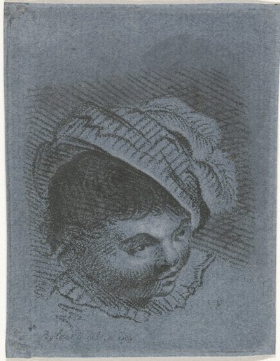 A cabeça do menino com chapéu de Joannis Jacobus Bijlaert