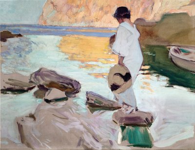 Elena em Cala de San Vicente de Joaquín Sorolla