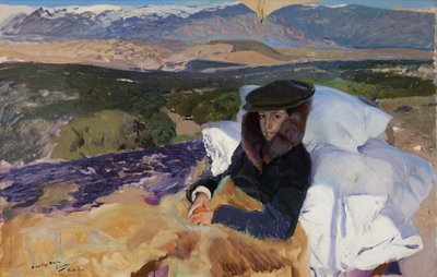 Maria convalescente em El Pardo, 1906. de Joaquin Sorolla y Bastida