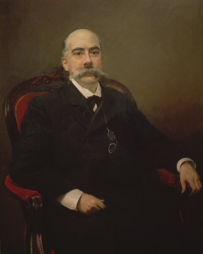 Retrato de Emilio Castelar y Ripoll, estadista espanhol, orador e escritor de Joaquin Sorolla y Bastida