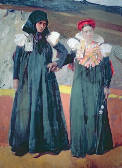 Traje tradicional do Vale do Anso de Joaquin Sorolla y Bastida