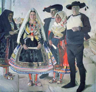 Lagarterans típicos de Joaquin Sorolla y Bastida