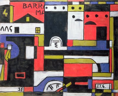 Construção de locomotivas de Joaquin Torres-Garcia