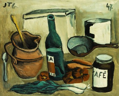 Natureza-morta; Caixa de Sete Itens; Naturaleza Muerta, Caja de Carton a Siete Tonos de Joaquin Torres-Garcia