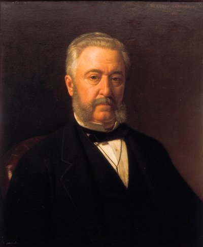 Retrato de Ramon Campoamor (1817-1901), poeta romântico. Pintura de Joaquin Espalter y Rull (1809-1880). Annees 1870. Ateneu de Madrid. de Joaquín Espalter y Rull