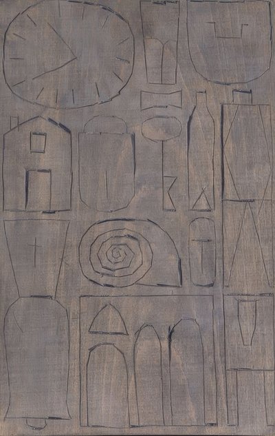 Desenho gráfico com caracol de Joaquín Torres García