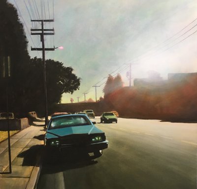 Hollywood c. 2006 (acrílico sobre painel) de Joby Hickey