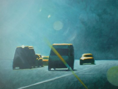 Somewhere c. 1999 (acrílico sobre painel) de Joby Hickey