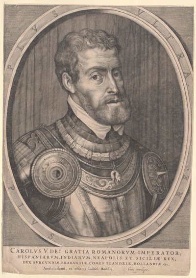 Sacro Imperador Romano Carlos V (impressão) de Jodocus The Younger Hondius