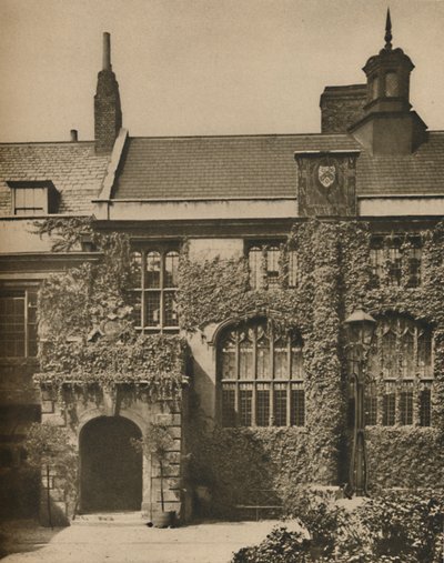 Grande salão onde os irmãos da Charterhouse jantam, c1935. de Joel