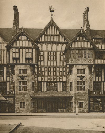 Parte do edifício Libertys Tudor na Great Marlborough Street, c1935. de Joel