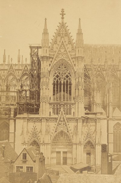 Relevo de Schwanthaler e Mohr na entrada sul da Catedral de Colónia de Joh. Franz Michiels