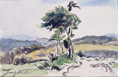 Sem título (aquarela e carvão sobre papel) de Johan Barthold Jongkind