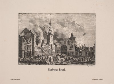 Dinamarquês: "Hamborgs brand" (marca Hamborgs) de Johan Aagaard