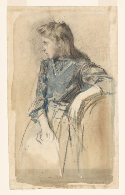 Rapariga loira de Johan Antonie de Jonge