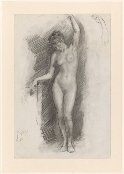 Nua Feminina em pé de Johan Antonie de Jonge