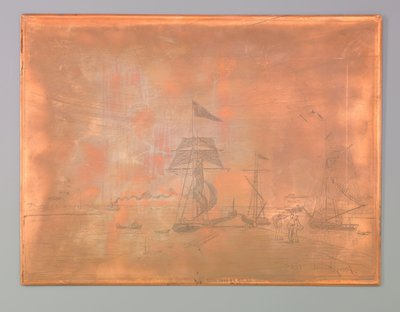 Molhe no porto de Honfleur de Johan Barthold Jongkind (signed by artist)