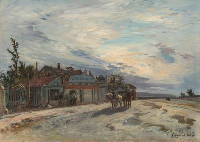 Uma taberna de beira de estrada de Johan Barthold Jongkind
