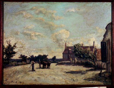 Auberge Peinture de Jean Barthold Jongkind (1819-1891) 1869 Paris, Musee du Peute Palais. de Johan Barthold Jongkind