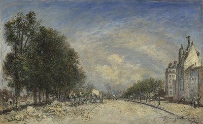 Boulevard de Port-Royal, Paris. 1877 de Johan Barthold Jongkind