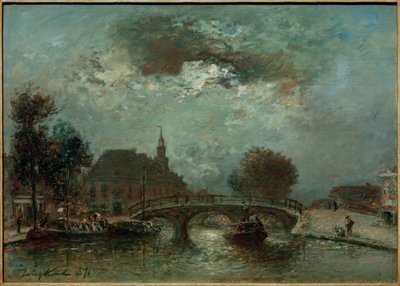 A casa das mulheres e crianças em Spui &39;em Haia de Johan Barthold Jongkind