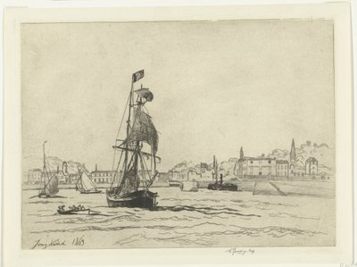 O porto de Honfleur de Johan Barthold Jongkind