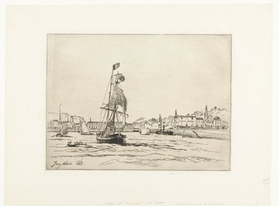 O porto de Honfleur de Johan Barthold Jongkind