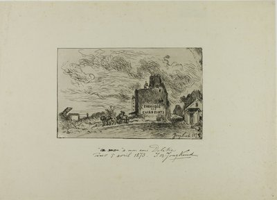 Demolição da Rue des Francs-Bourgeois Saint Marcel de Johan Barthold Jongkind
