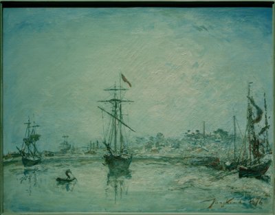 O porto de Honfleur de Johan Barthold Jongkind