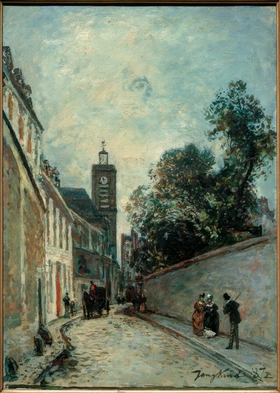 Rua Rue Abbé-de-l&39;Épée e Kirche Saint-Jacques du de Johan Barthold Jongkind