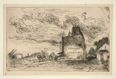 Demolições da Rue des Francs-Bourgeois Saint-Marcel (Demolição da Rue des Francs-Bourgeois Saint-Marcel) de Johan Barthold Jongkind